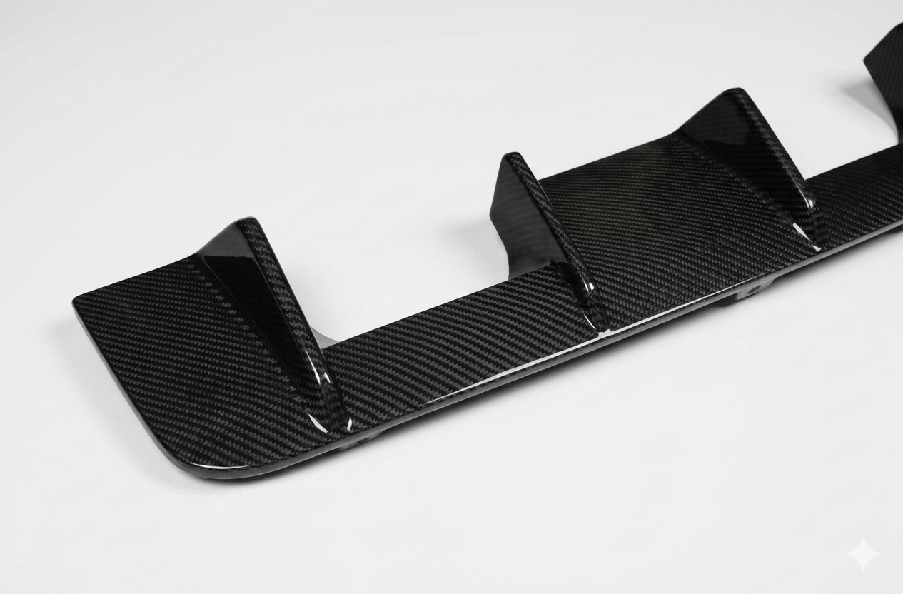 BMW G82 M4 G80 M3 G87 M2 M Performance Style Dry Carbon Fiber Rear Bumper Diffuser
