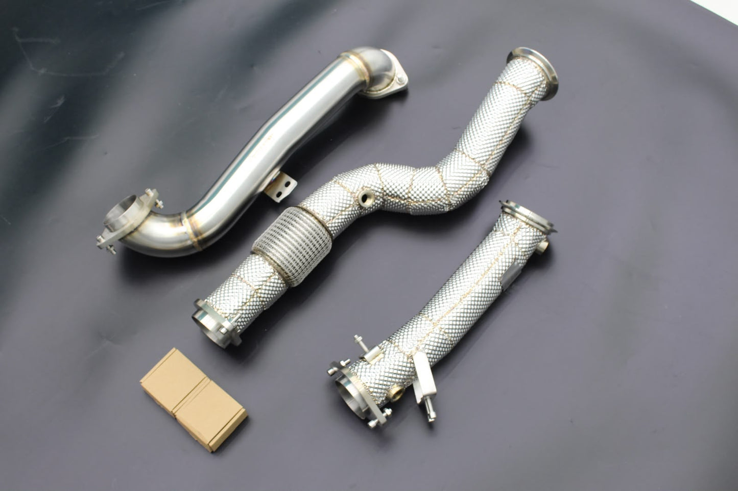 BMW G80 M3 G82 M4 G8X Catless Downpipes (with Mesh Heat Shield)