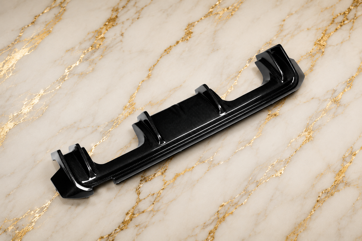 BMW G80 G81 G82 G83 3D-Style Dry Carbon Fiber Rear Diffuser Assembly