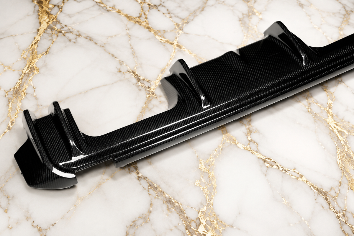 BMW G80 G81 G82 G83 3D-Style Dry Carbon Fiber Rear Diffuser Assembly