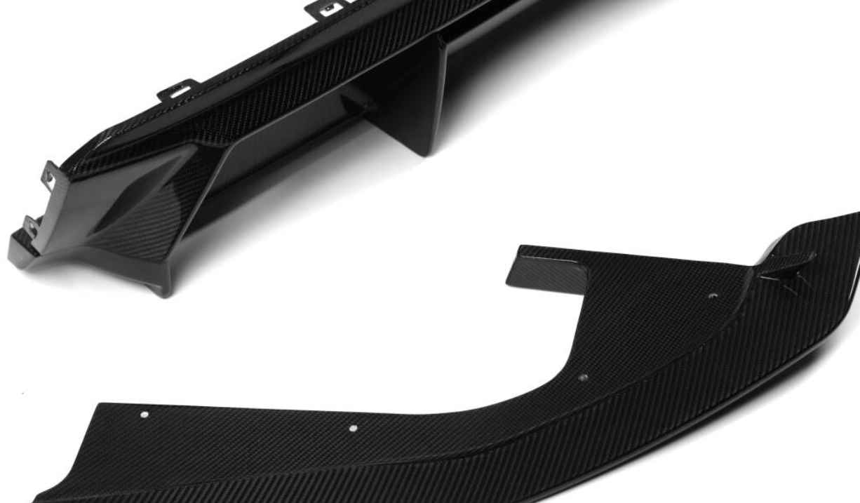 BMW G82 M4 G80 M3 G87 M2 M Performance Style 3-Piece Dry Carbon Fiber Front Splitter Lip Set